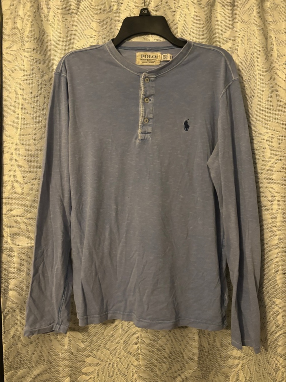 Polo by Ralph Lauren Light Blue Long-Sleeve Henley